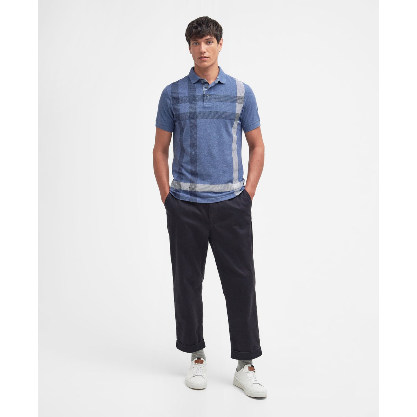 Barbour Blaine Chambray Tailored Polo Shirt