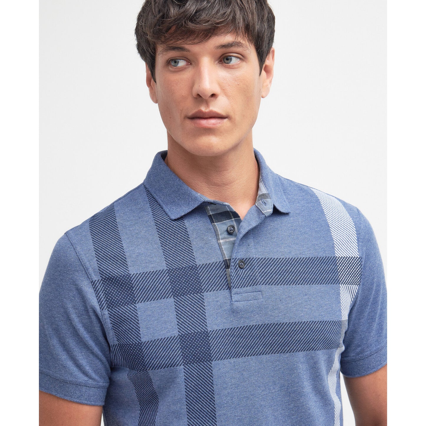 Barbour Blaine Chambray Tailored Polo Shirt