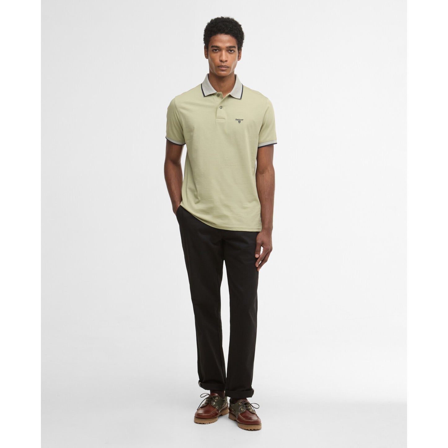 Barbour Cornsay Sea Green Polo Shirt