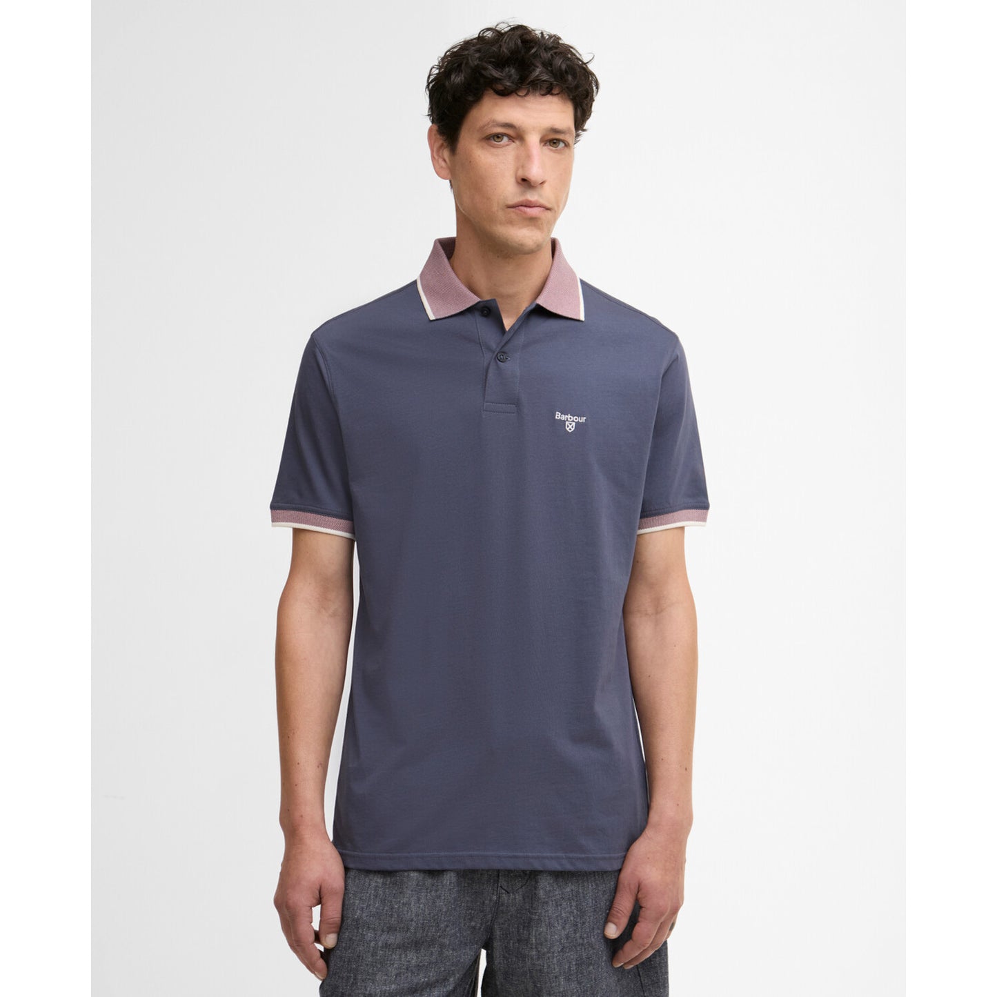 Barbour Cornsay Washed Navy Polo Shirt