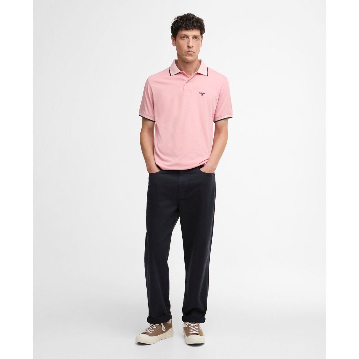 Barbour Cornsay Mineral Pink Polo Shirt
