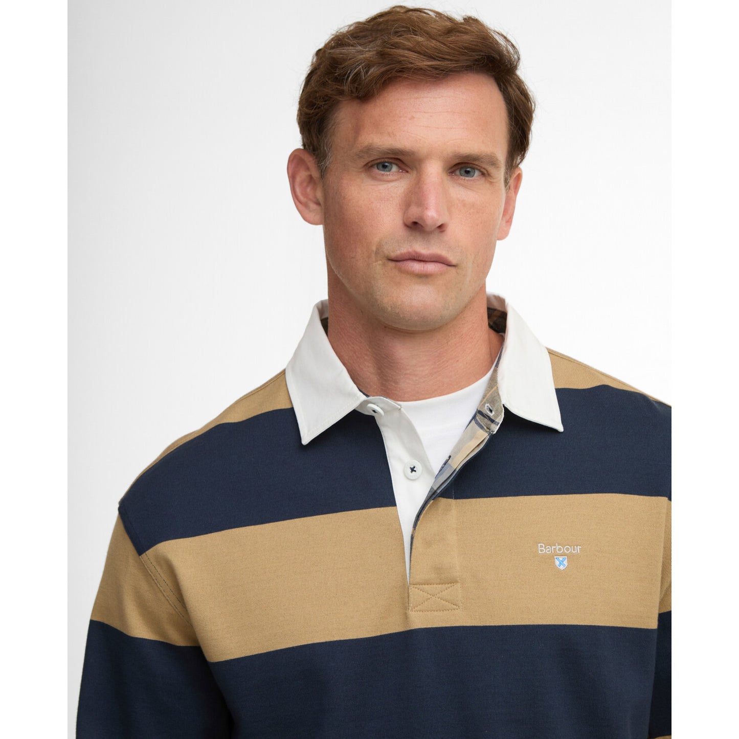 Barbour Broome Navy/Trench Rugby Shirt