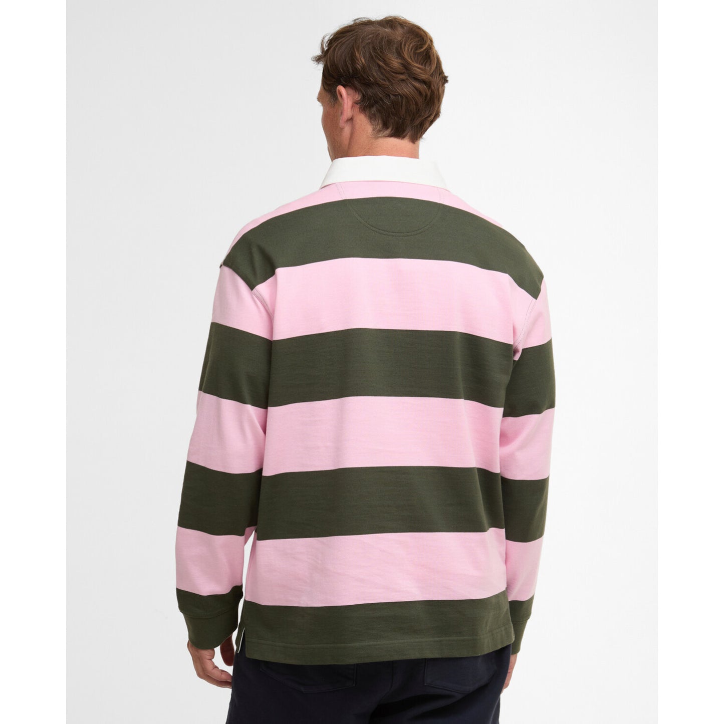 Barbour Broome Pink Rugby Shirt