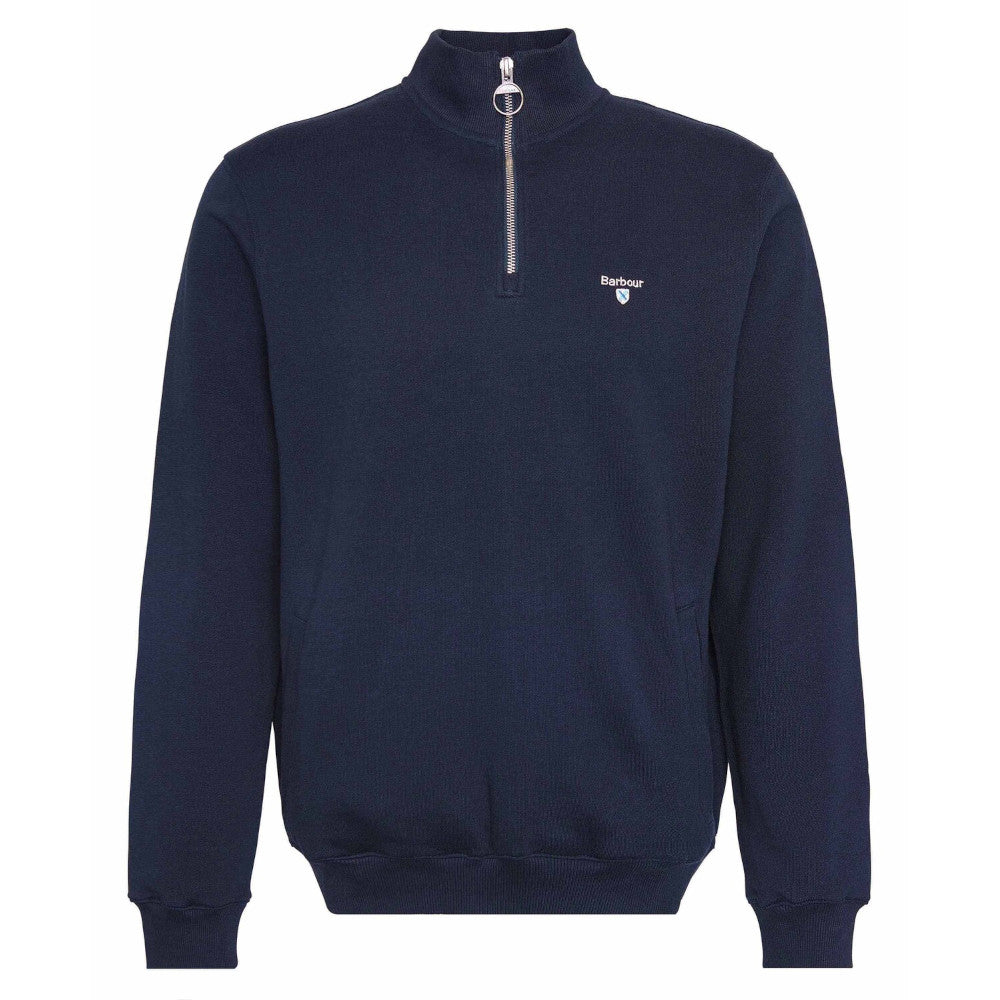 Barbour Beckhill Navy Half Zip Sweatshirt