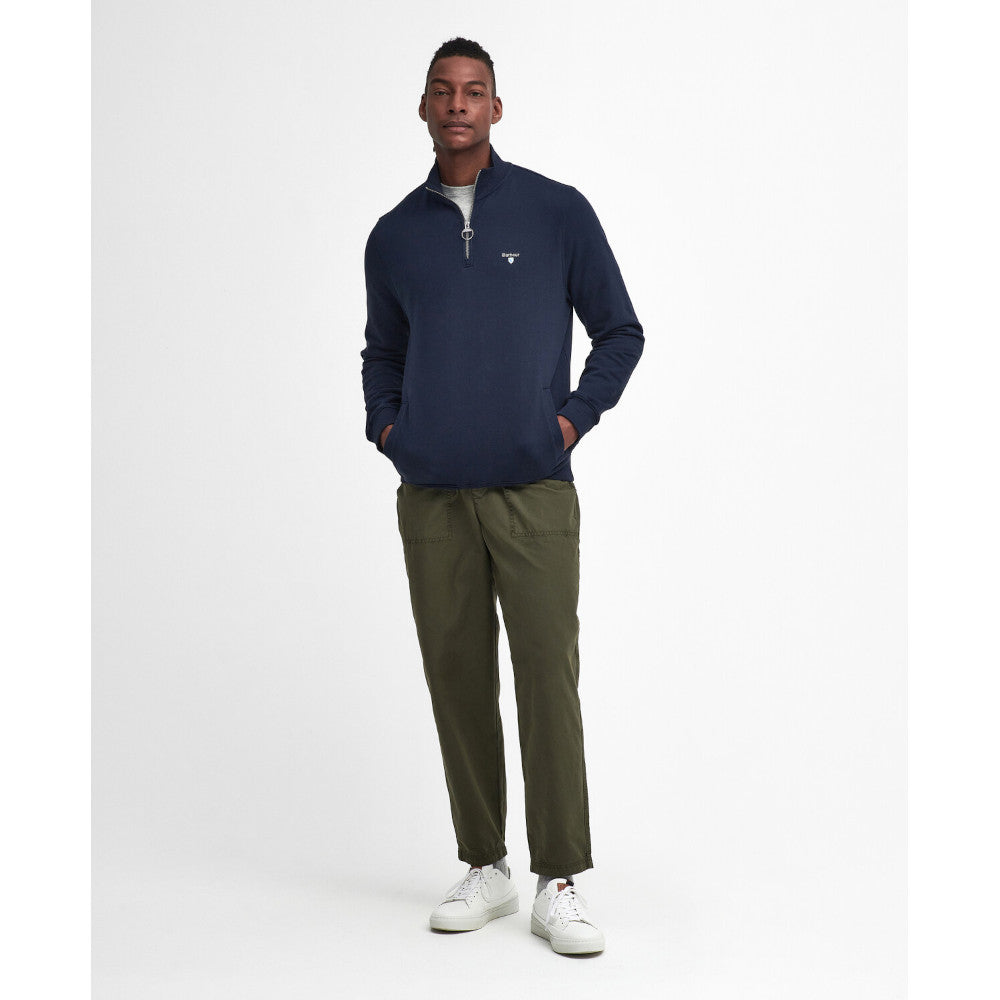 Barbour Beckhill Navy Half Zip Sweatshirt