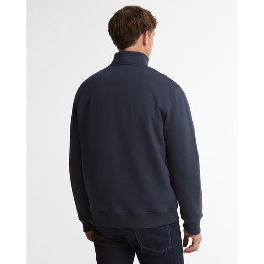 Barbour Fosse Navy Half Zip Sweatshirt