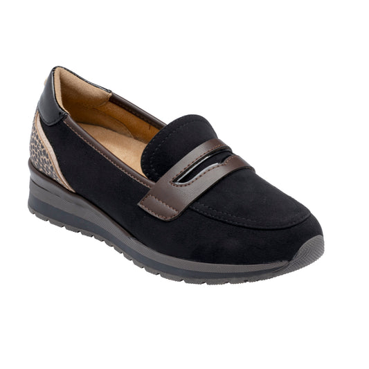 Lotus Montana Black/Brown Shoes