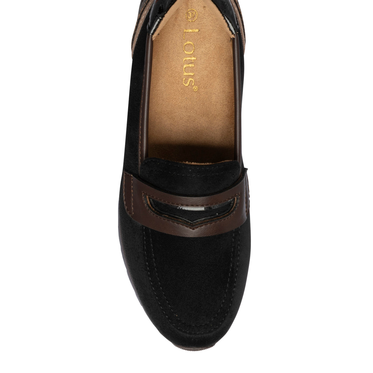 Lotus Montana Black/Brown Shoes
