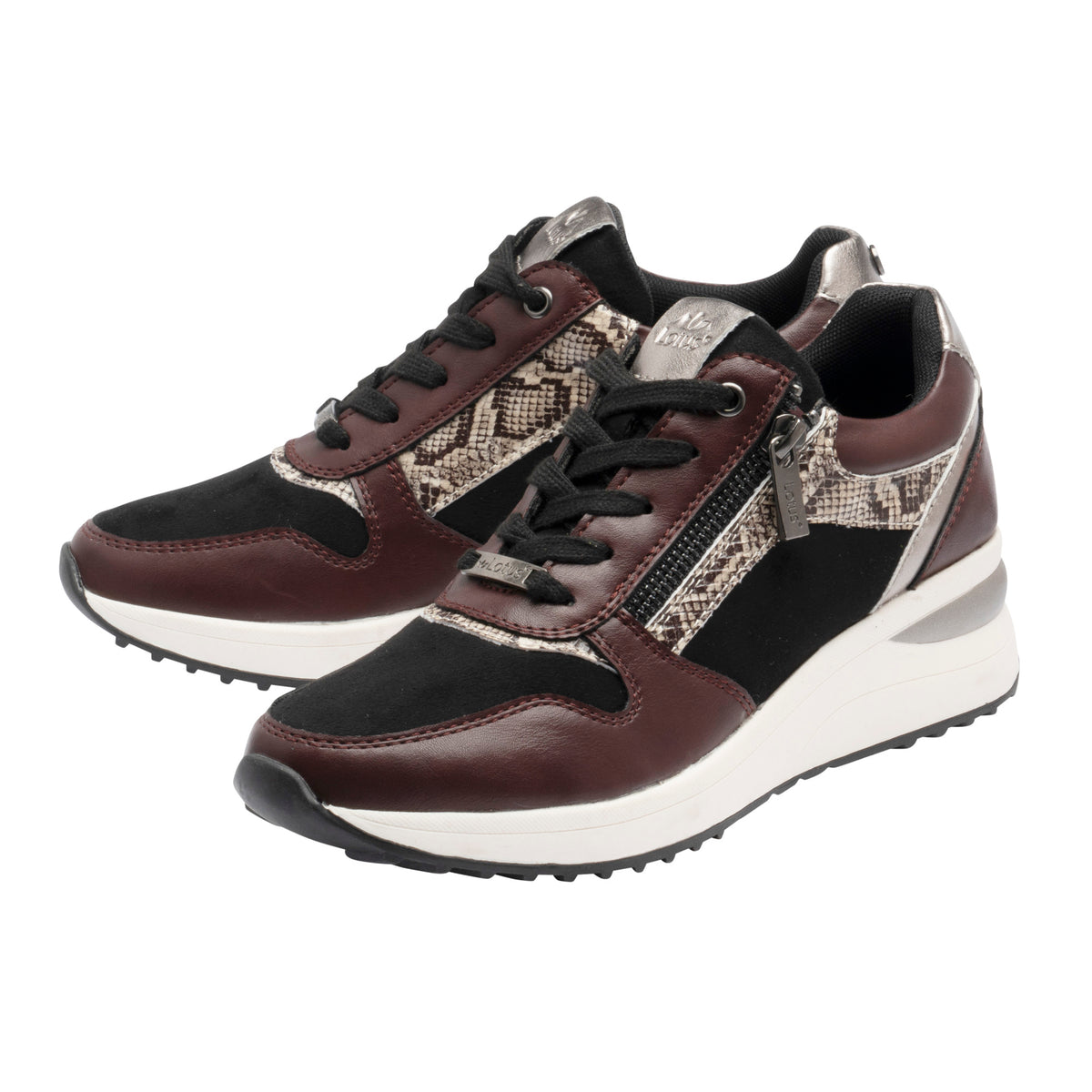 Lotus Moore Bordo/Black Shoes
