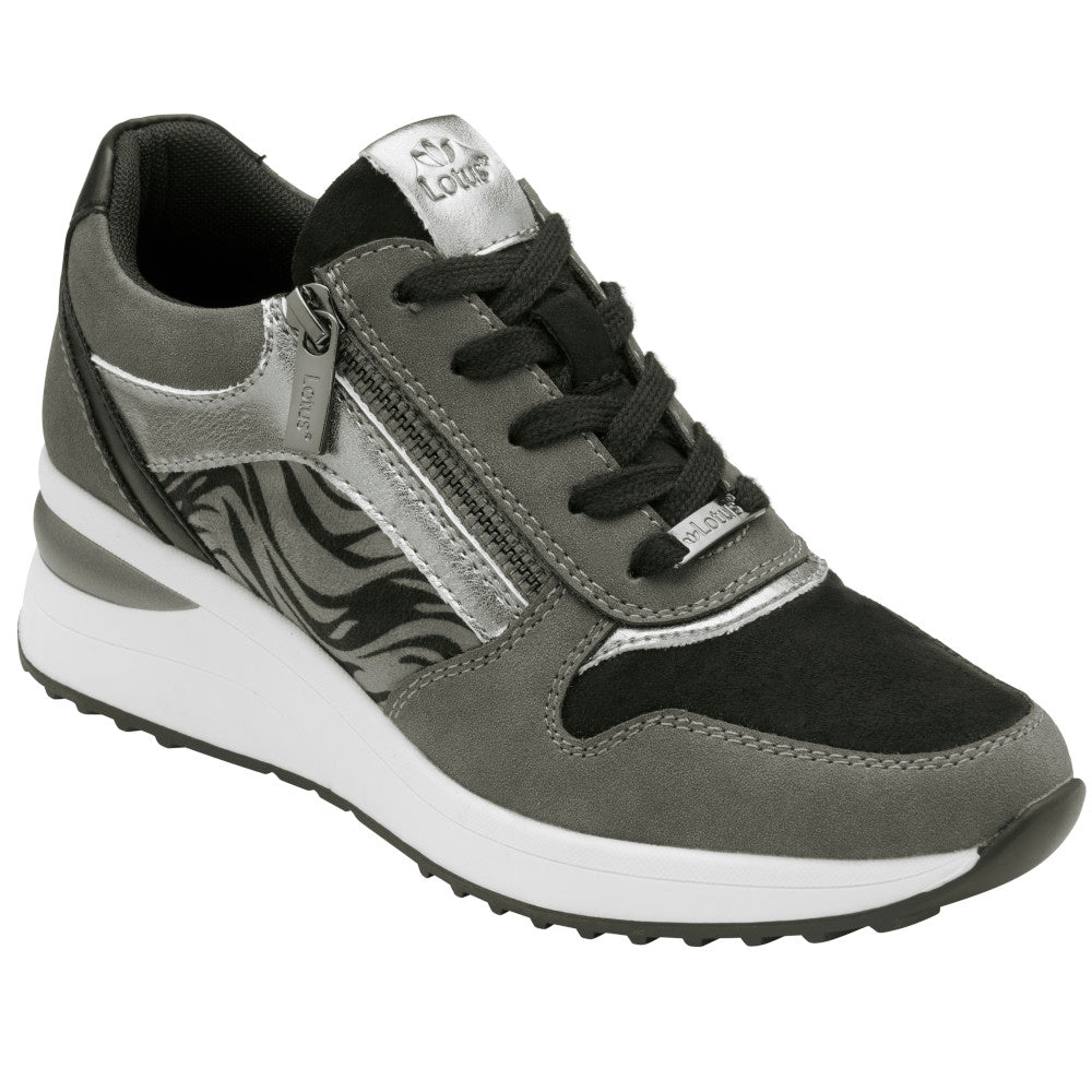 Lotus Moore Grey/Zebra Trainers