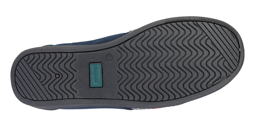 Wallace MS304CK Blue Check Mens Slipper