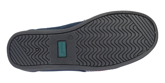 Wallace MS304CK Blue Check Mens Slipper