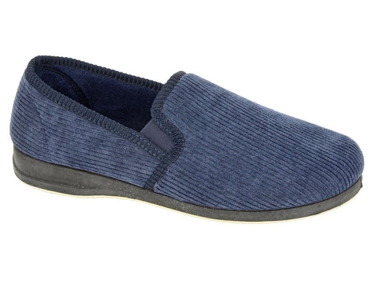 Wallace MS419C Navy Slippers