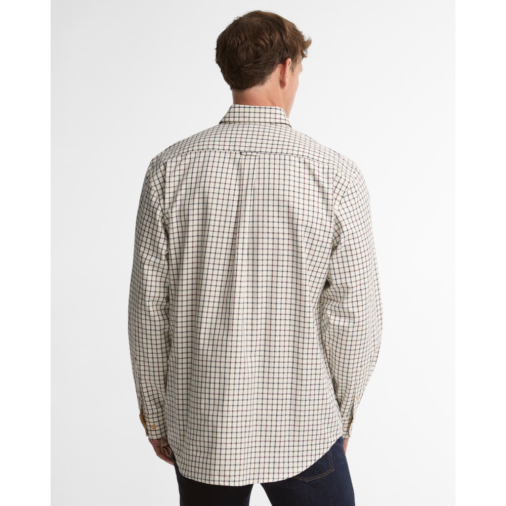 Barbour Sporting Dark Bordeaux Tattersall Regular Fit Shirt