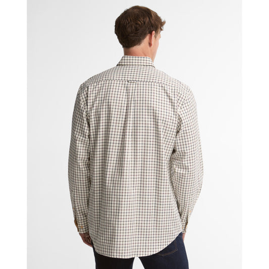 Barbour Sporting Dark Bordeaux Tattersall Regular Fit Shirt