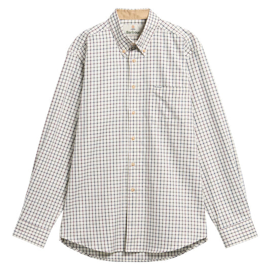 Barbour Sporting Dark Bordeaux Tattersall Regular Fit Shirt
