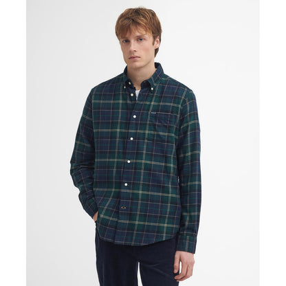 Barbour Fortrose Tailored Fit Green Loch Shirt