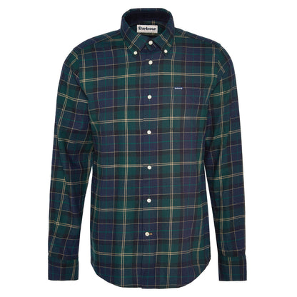 Barbour Fortrose Tailored Fit Green Loch Shirt