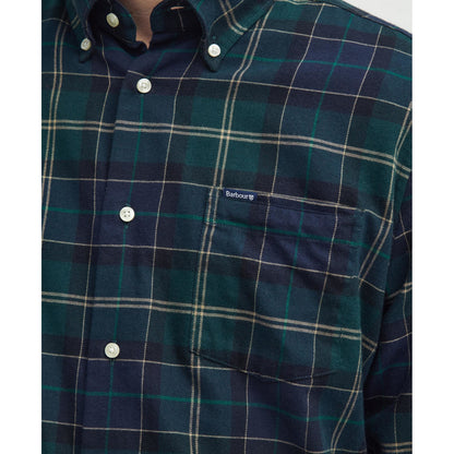 Barbour Fortrose Tailored Fit Green Loch Shirt