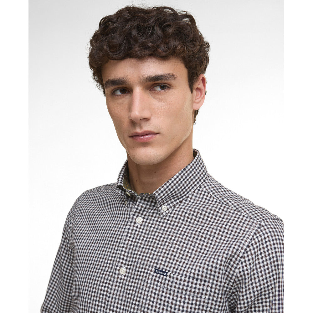 Barbour Padshaw Dark Oak Tailored Shirt