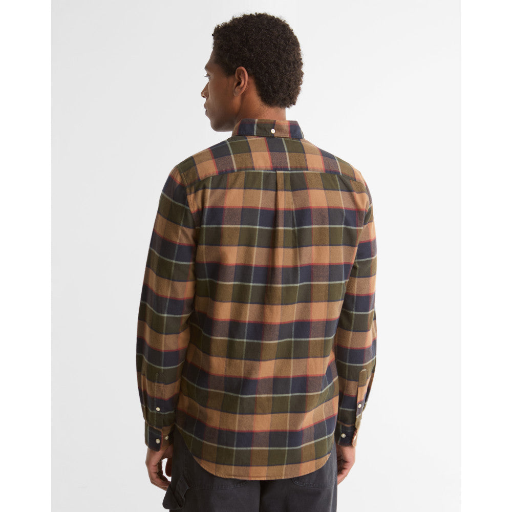 Barbour Valley Olive Tailored Checked Shirt