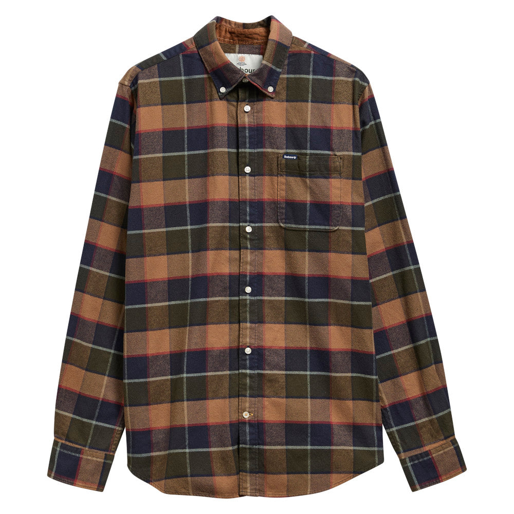 Barbour Valley Olive Tailored Checked Shirt
