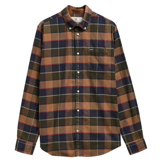 Barbour Valley Olive Tailored Checked Shirt