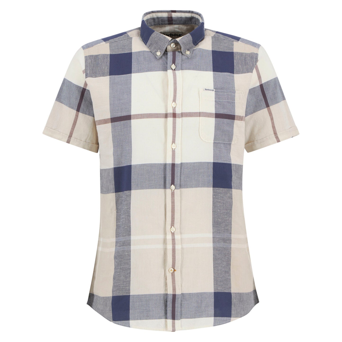 Barbour Douglas Oban Mist Tartan Short Sleeve Tailored Shirt
