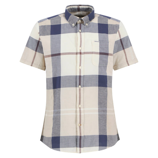 Barbour Douglas Oban Mist Tartan Short Sleeve Tailored Shirt