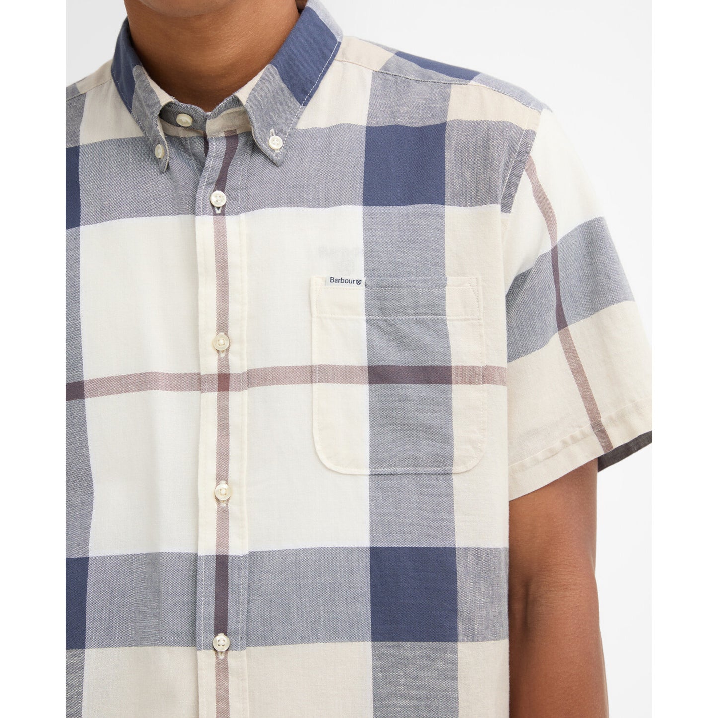 Barbour Douglas Oban Mist Tartan Short Sleeve Tailored Shirt