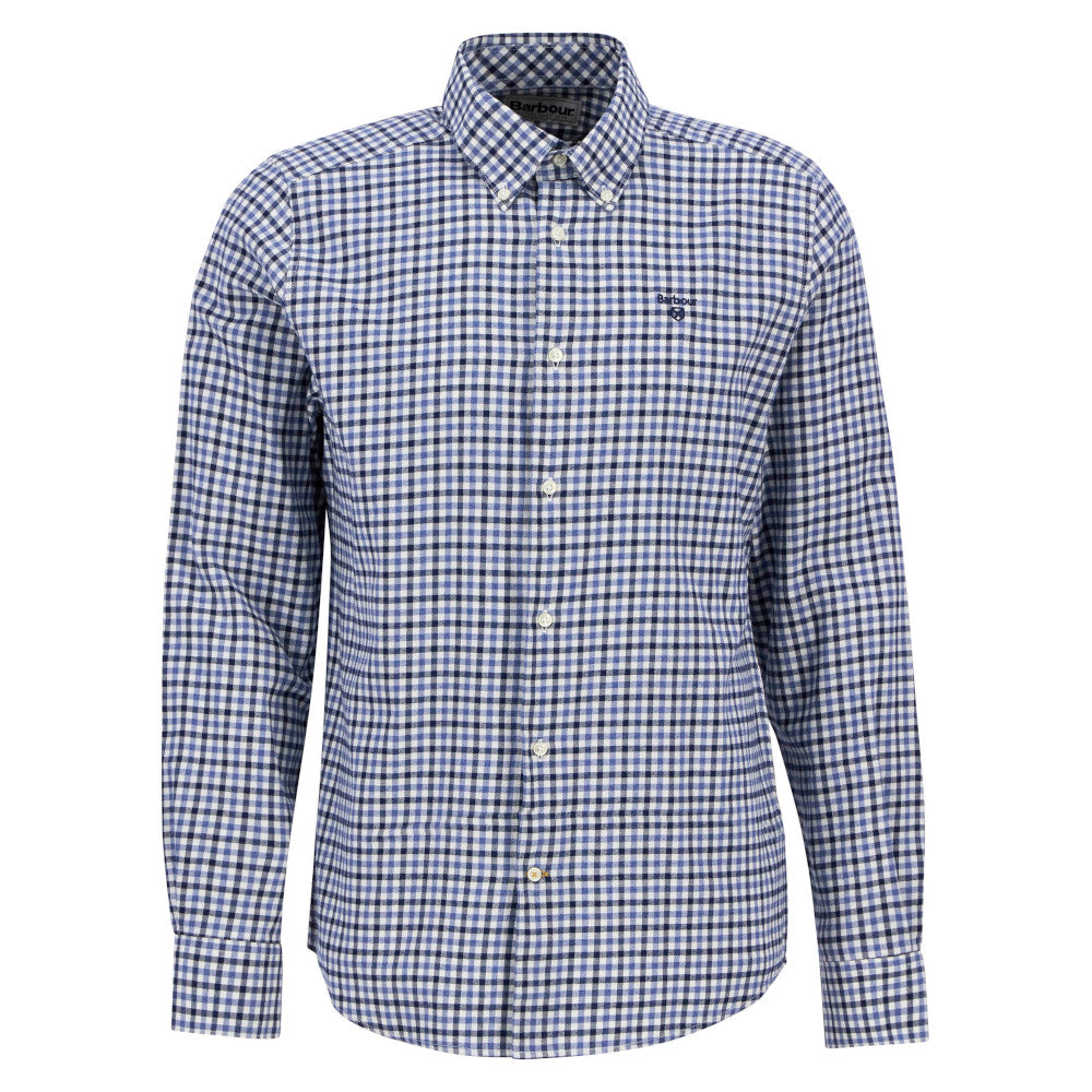 Barbour Finkle Navy Tailored Gingham Shirt