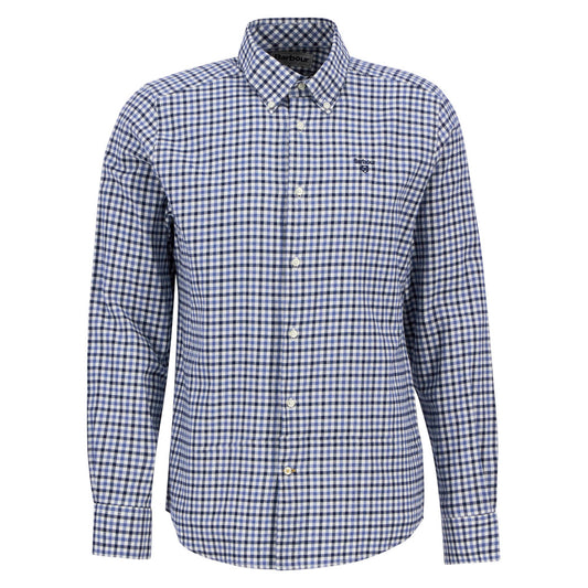 Barbour Finkle Navy Tailored Gingham Shirt