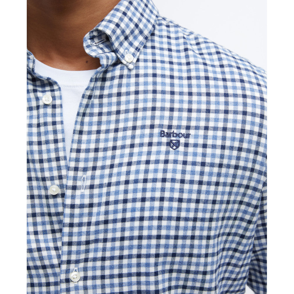 Barbour Finkle Navy Tailored Gingham Shirt