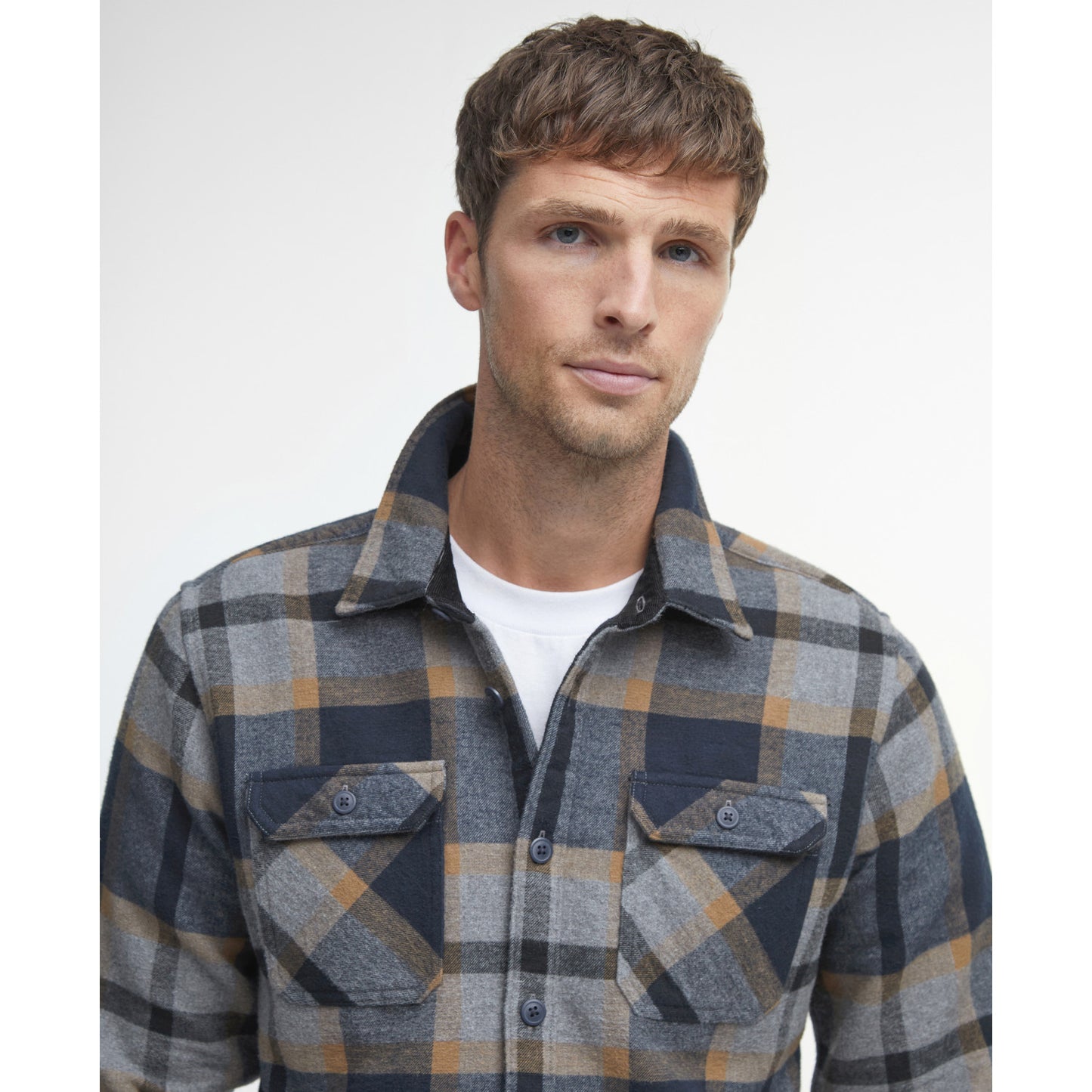 Barbour Rhobell Tailored Shirt Grey Marl