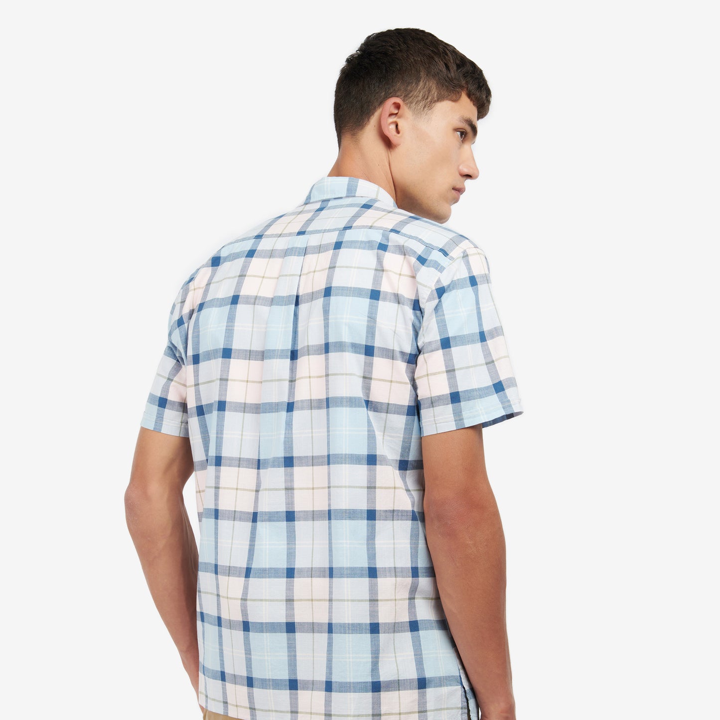 Barbour Gordon Pink Salt Tartan Short Sleeve Shirt