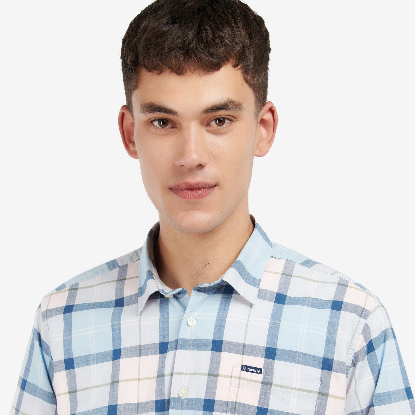 Barbour Gordon Pink Salt Tartan Short Sleeve Shirt