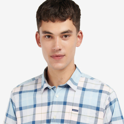 Barbour Gordon Pink Salt Tartan Short Sleeve Shirt