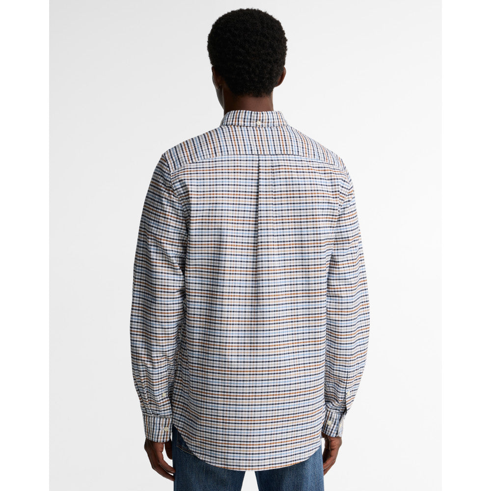 Barbour Rickwood Stone Tailored Gingham Shirt