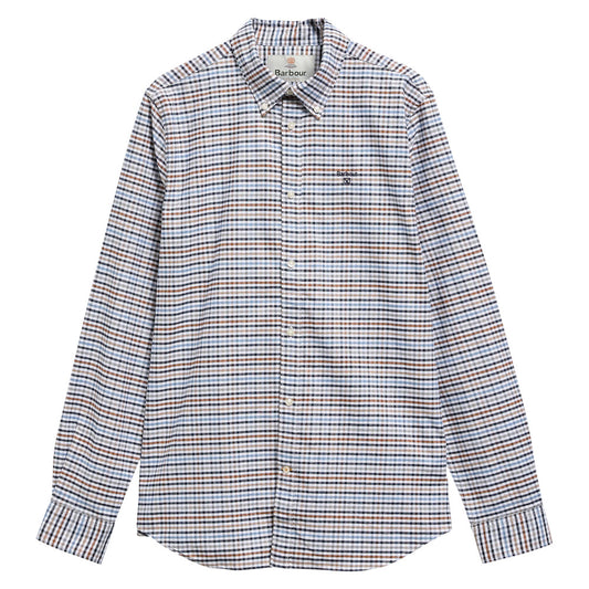 Barbour Rickwood Stone Tailored Gingham Shirt
