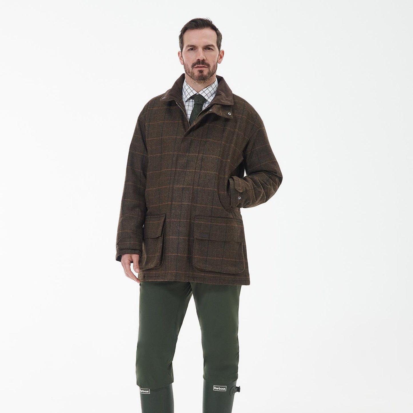 Barbour Brown Wool Beaconsfield Burnhill