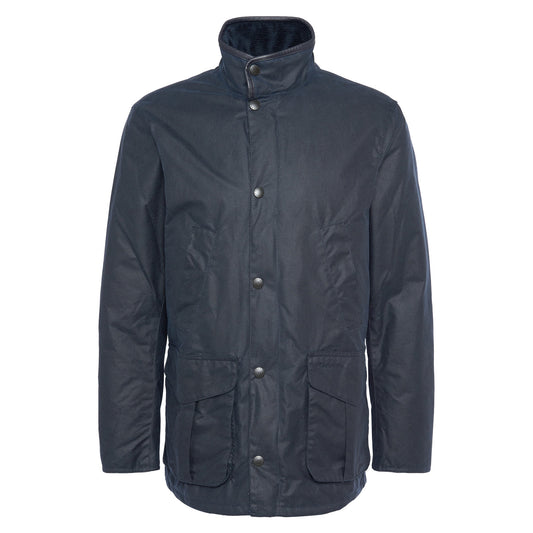 Barbour Hereford Navy Wax Jacket