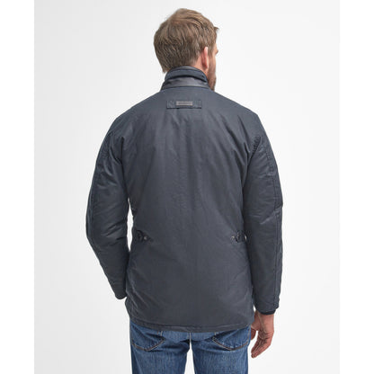 Barbour Hereford Navy Wax Jacket