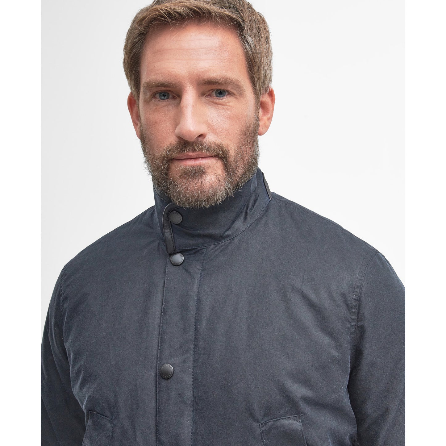 Barbour Hereford Navy Wax Jacket