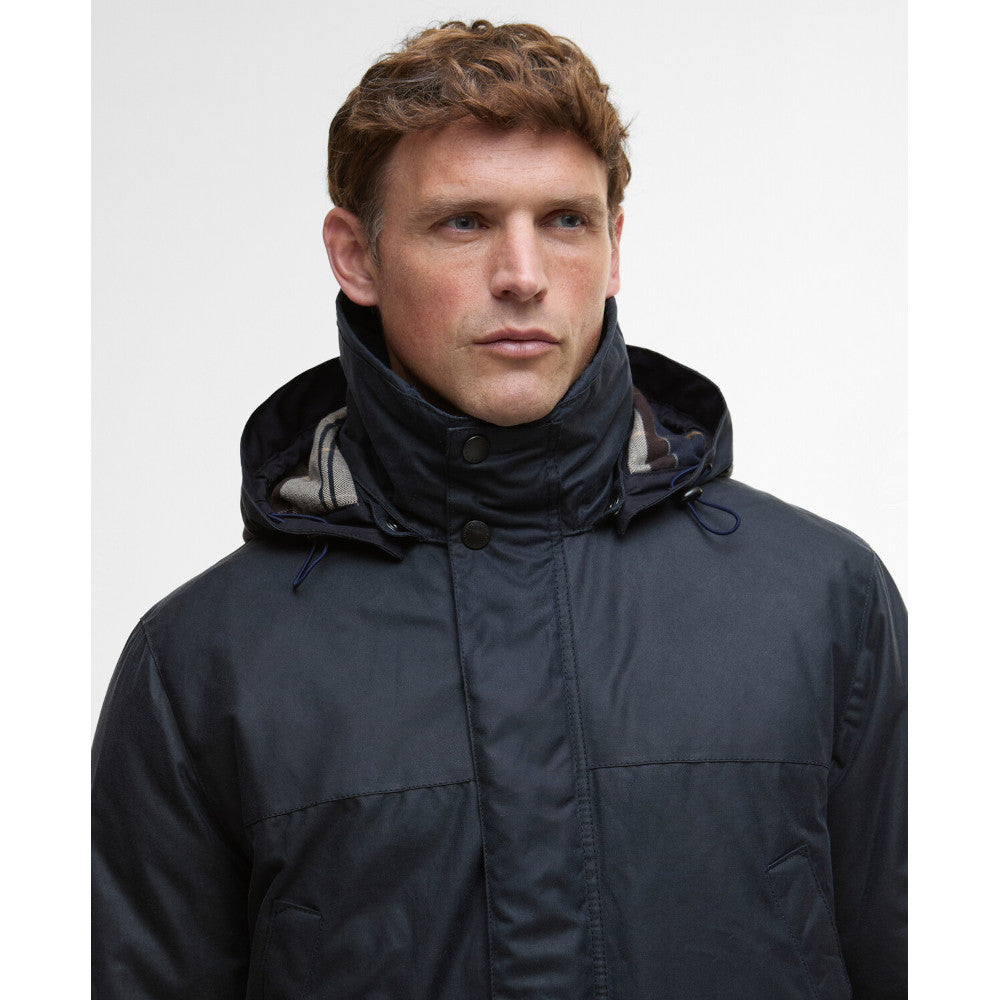 Barbour Bleaberry Navy Wax Jacket