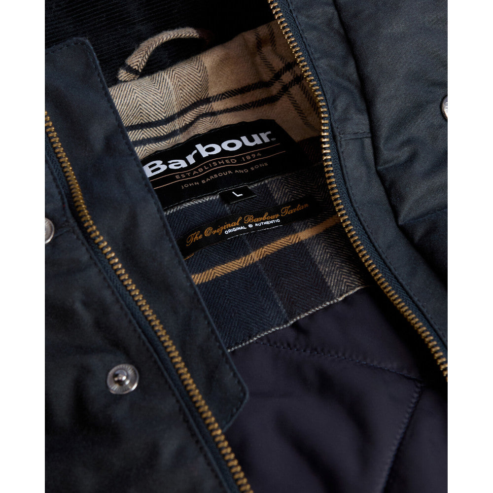 Barbour Bleaberry Navy Wax Jacket