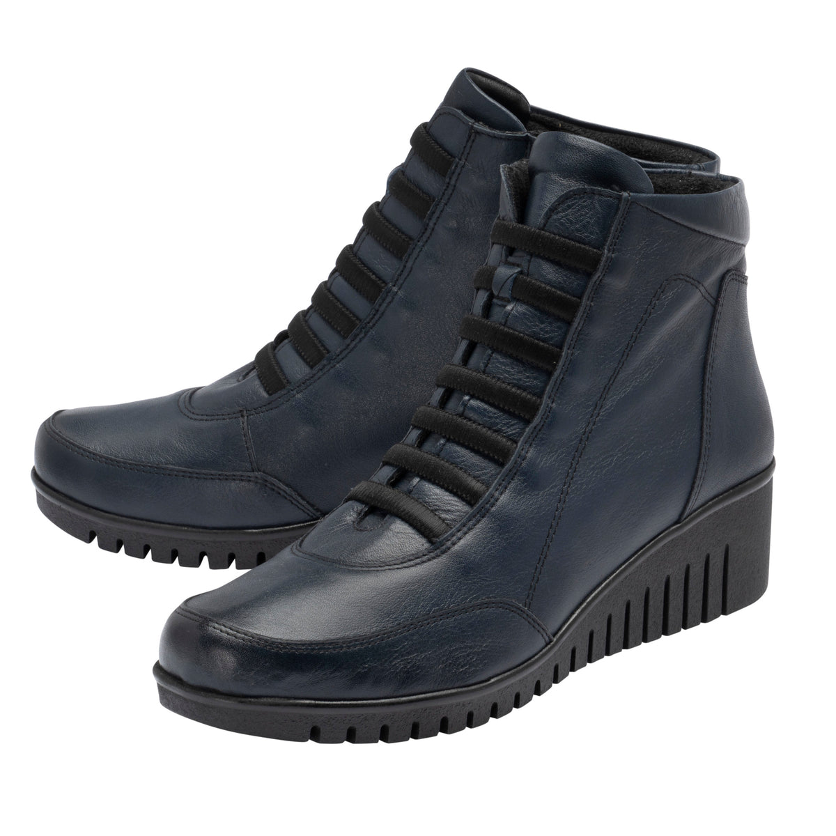Lotus Myrthe Navy Leather Boots