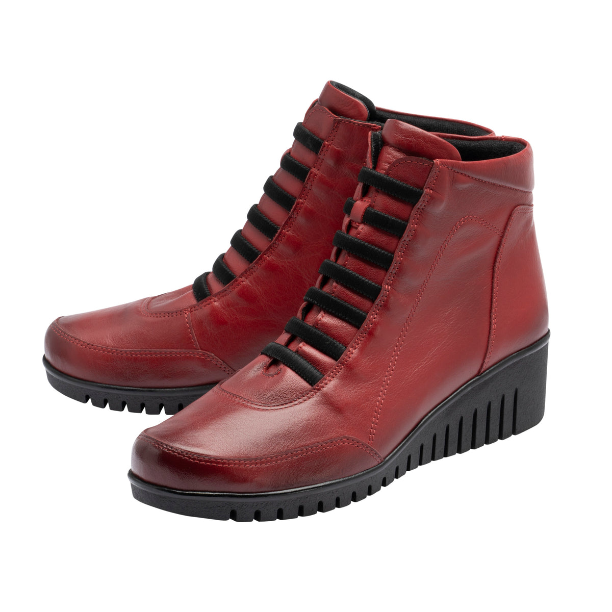 Lotus Myrthe Red Leather Boots