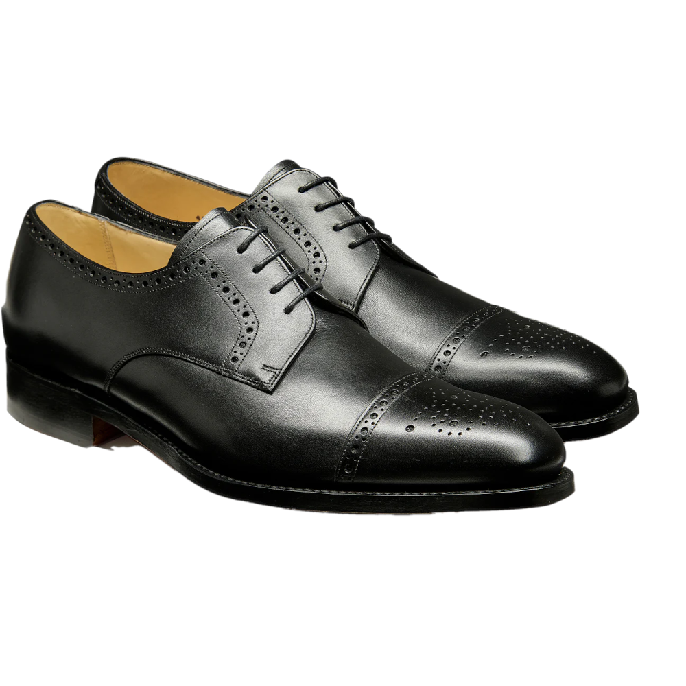 Barker Mowbray Black Calf Shoes