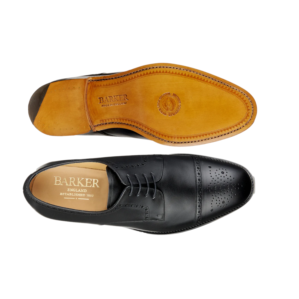 Barker Mowbray Black Calf Shoes