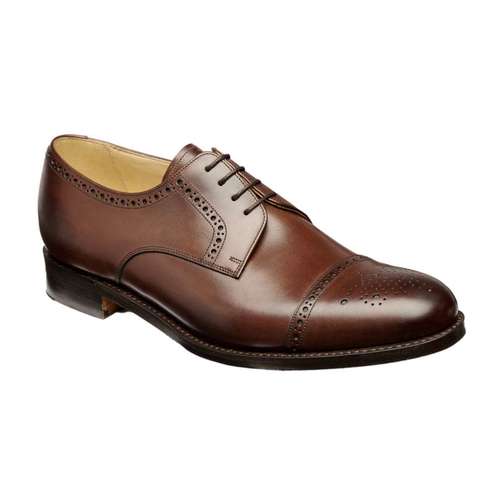 Barker Mowbray Ebony Brown Calf Shoes